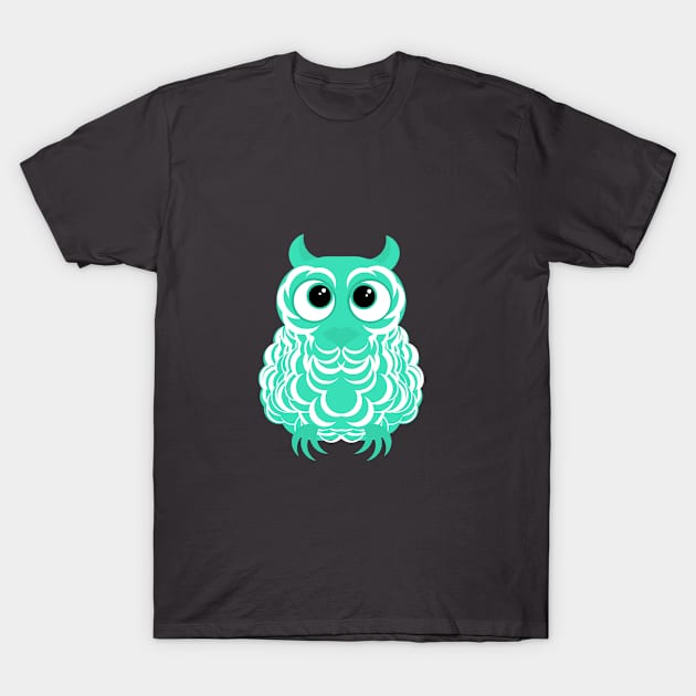 Cute Owl T-Shirt by sarawatson09